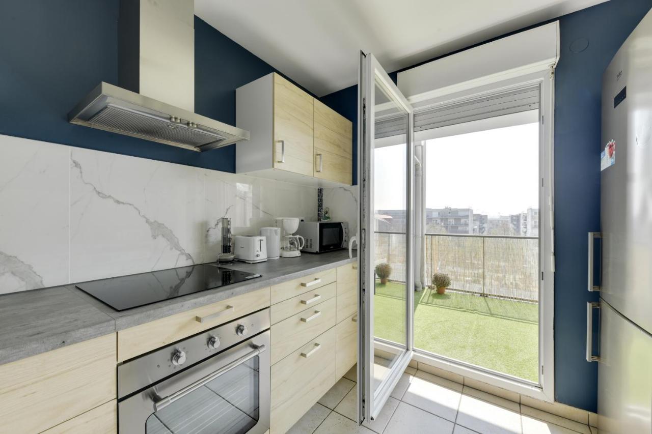 Апартаменты Chic Apart With Great View Of Paris Сен-Дени Экстерьер фото